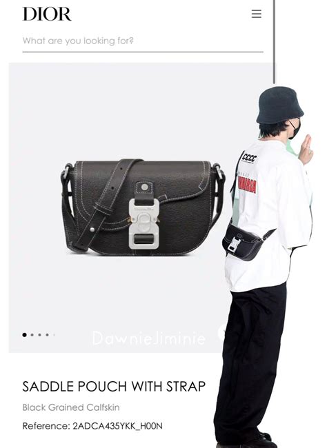 saddle pouch with strap.